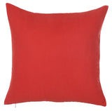 Gold and Red Center Star Decorative Throw Pillow Cover