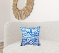 18"x 18" Blue Sky Scroll Decorative Throw Pillow Cover Printed