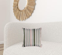 17"x 17" Jacquard Stripe Mood Decorative Throw Pillow Cover