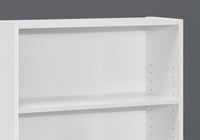 Three Shelf White Bookcase