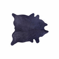 5" x 7" Navy Modern Cowhide Contemporary  Area Rugs