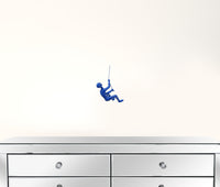 6" x 3" x 3" Resin Blue Climbing Man