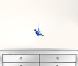 6" x 3" x 3" Resin Blue Climbing Man