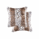 18" x 18" x 5" Acrylic Plush Polyester Polyfill Lynx 2 Pack Pillow
