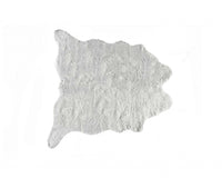 0.8" x 90" x 63" Acrylic Plush Polyester Grey Rug