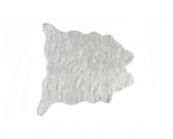 0.8" x 90" x 63" Acrylic Plush Polyester Grey Rug