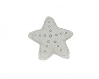 White with Blue 3D Shape Star Pillow