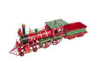 Handmade Tin Christmas Train Model