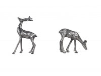 Stag and Doe Bookends or Sculptures