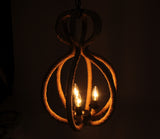 15" x 15" x 47.5" 3 BulbsRope  Pendant Lamp