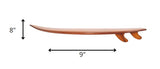 9" x 69.5" x 8" Half Surfboard Shelf