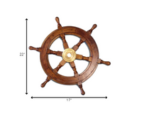 24" x 24" x 2" Ship Wheel