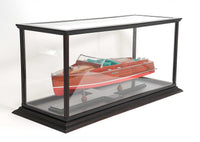 14" x 37.5" x 15" Display Case for Speed boat