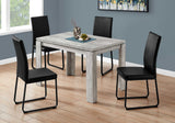 48" X 32" X 30.5 " Grey Reclaimed Wood-Look Dining Table
