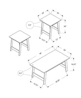 Cappuccino Table Set - 3Pcs Set