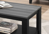 Black Grey Top Table Set  3Pcs Set