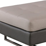 63" X 32" X 19" Black Ottoman