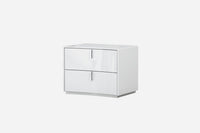 22" X 18" X 18" White  Nightstand