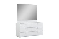 32" X 1.2" X 45 White  Mirror