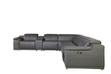 241" X 280" X 220.2" Dark Grey Power Reclining 7PC Sectional