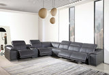 254" X 280" X 237.4" Dark Grey Power Reclining 7PC Sectional