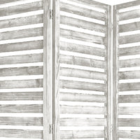 63" x 1" x 72" White, Wood, 3 Panel, Fortress Screen