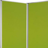 318" x 1" x 71" Green, Metal, 9 Panel, Screen