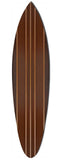 Multi Tonal Brown Stripe Surfboard Wall Art