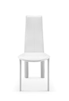 Set of 4 Modern Dining White Faux Leather Dining Chairs