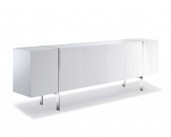 95 X 17 X 30 White Stainless Steel Buffet