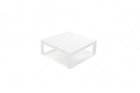 29.5 X 29.5 X 12 White Aluminum Coffee Table