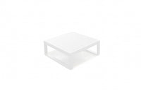 29.5 X 29.5 X 12 White Aluminum Coffee Table