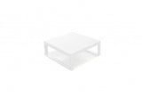 29.5 X 29.5 X 12 White Aluminum Coffee Table