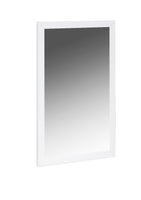 34 X 3 X 50 White Glass Mirror