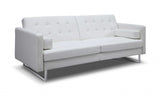 80 X 45 X 13 White Stainless Steel Sofa Bed