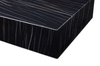 35 X 35 X 11 Black Square Marble Table