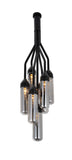 10.5 X 10.5 X 48 Black Carbon Steel Pendant Lamp