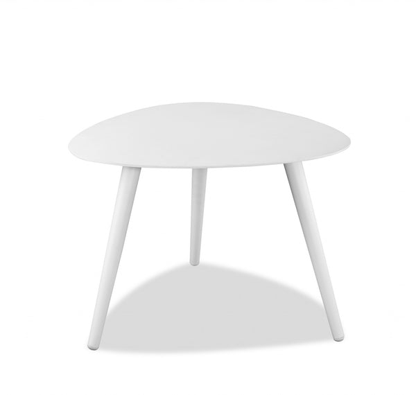 Triad White Aluminum Side Table