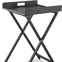 Gray Aluminum Indoor Outdoor Tray Table