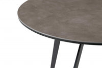 20 X 20 X 20 Black Ceramic Iron Side Table