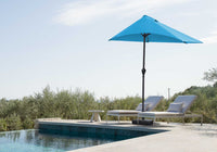 9' Aqua Outdoor Side Wall Umbrella