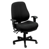 26.8" x 21" x 38.5" 580 Charcoal Tilt Tension Control Fabric Chair