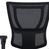 26" x 26" x 40.8" Black Mesh Tilt Tension Control Chair