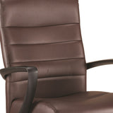 25.8" x 28.9" x 38.8" Brown Leather Chair