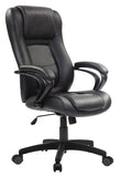 26.37" x 27.55" x 44.8" Black Leather Chair