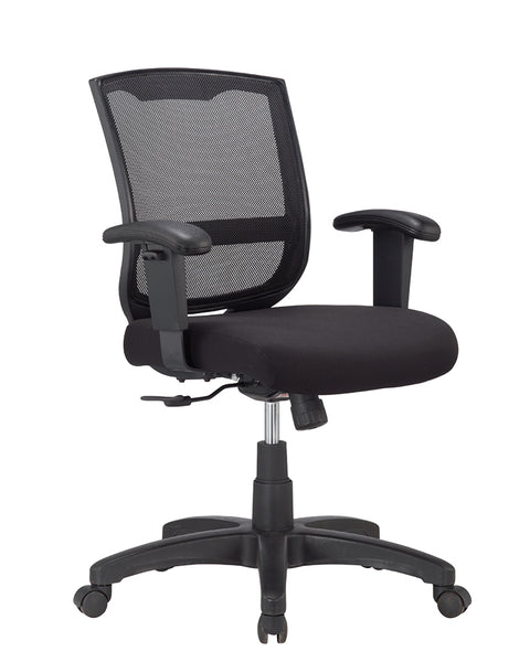 27" x 27" x 40.9" Black  Mesh   Fabric Chair