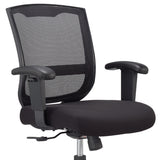 27" x 27" x 40.9" Black  Mesh   Fabric Chair