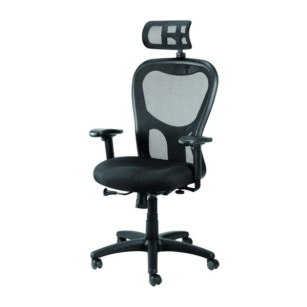 Black Mesh Fabric Rolling Office Desk  Chair