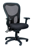 26" x 24" x 41" Black  Mesh   Fabric Chair