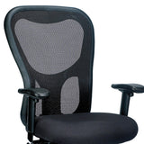 26" x 24" x 41" Black  Mesh   Fabric Chair